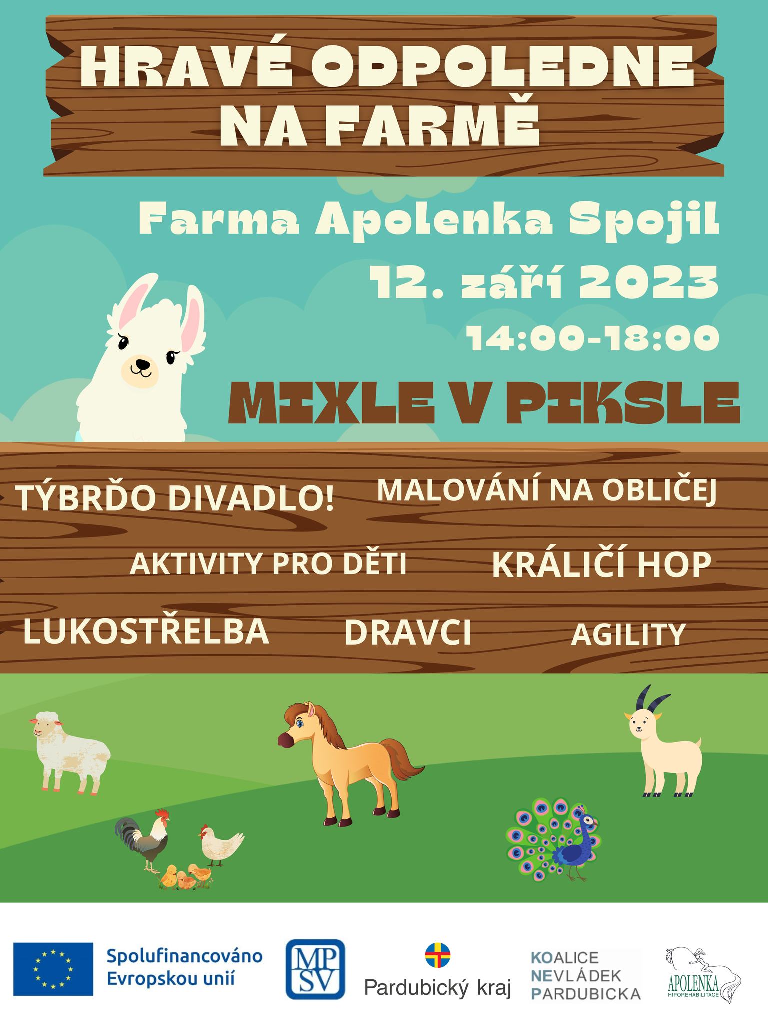 Hravé odpoledne na farmě