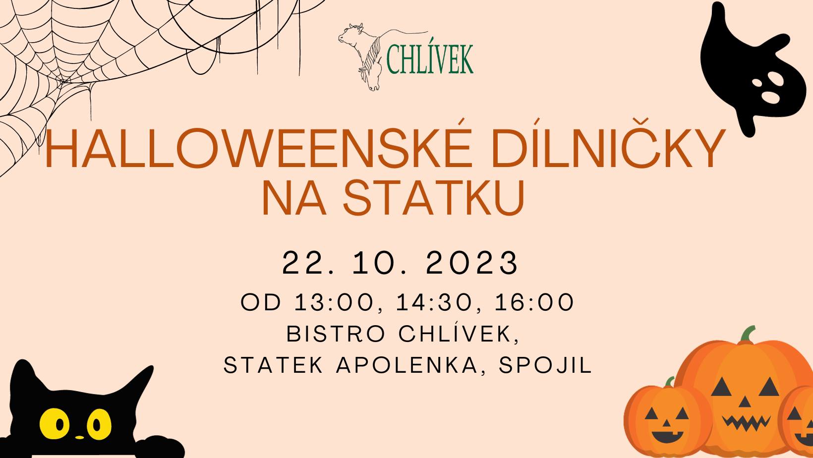 Halloweenské dílničky na statku Apolenka