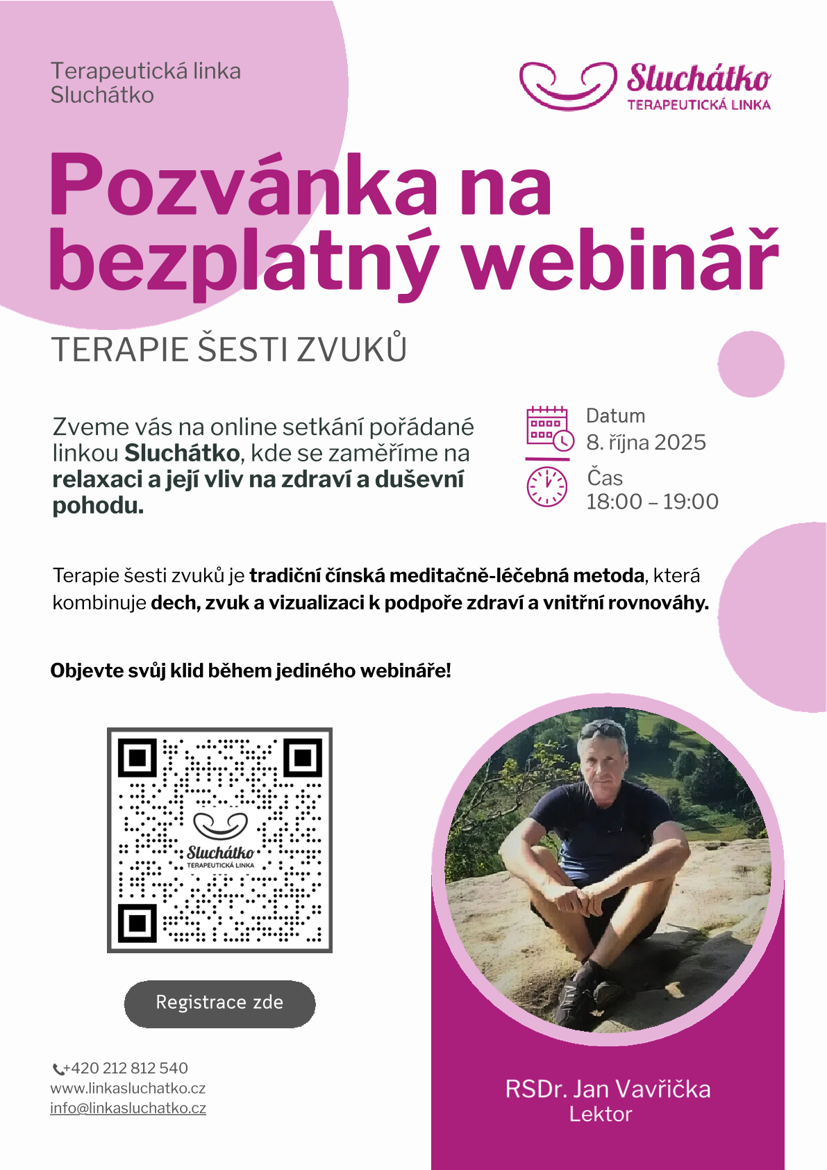 Terapie šesti zvuků - bezplatný webinář
