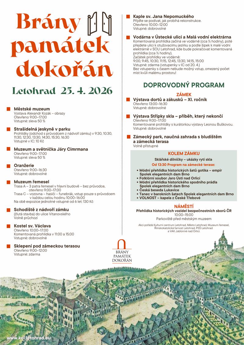 Brány památek dokořán v Letohradě