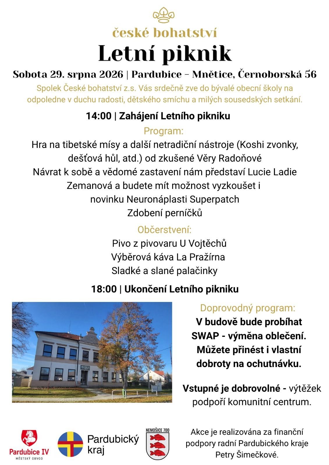 Letní piknik Českého bohatství v Mněticích