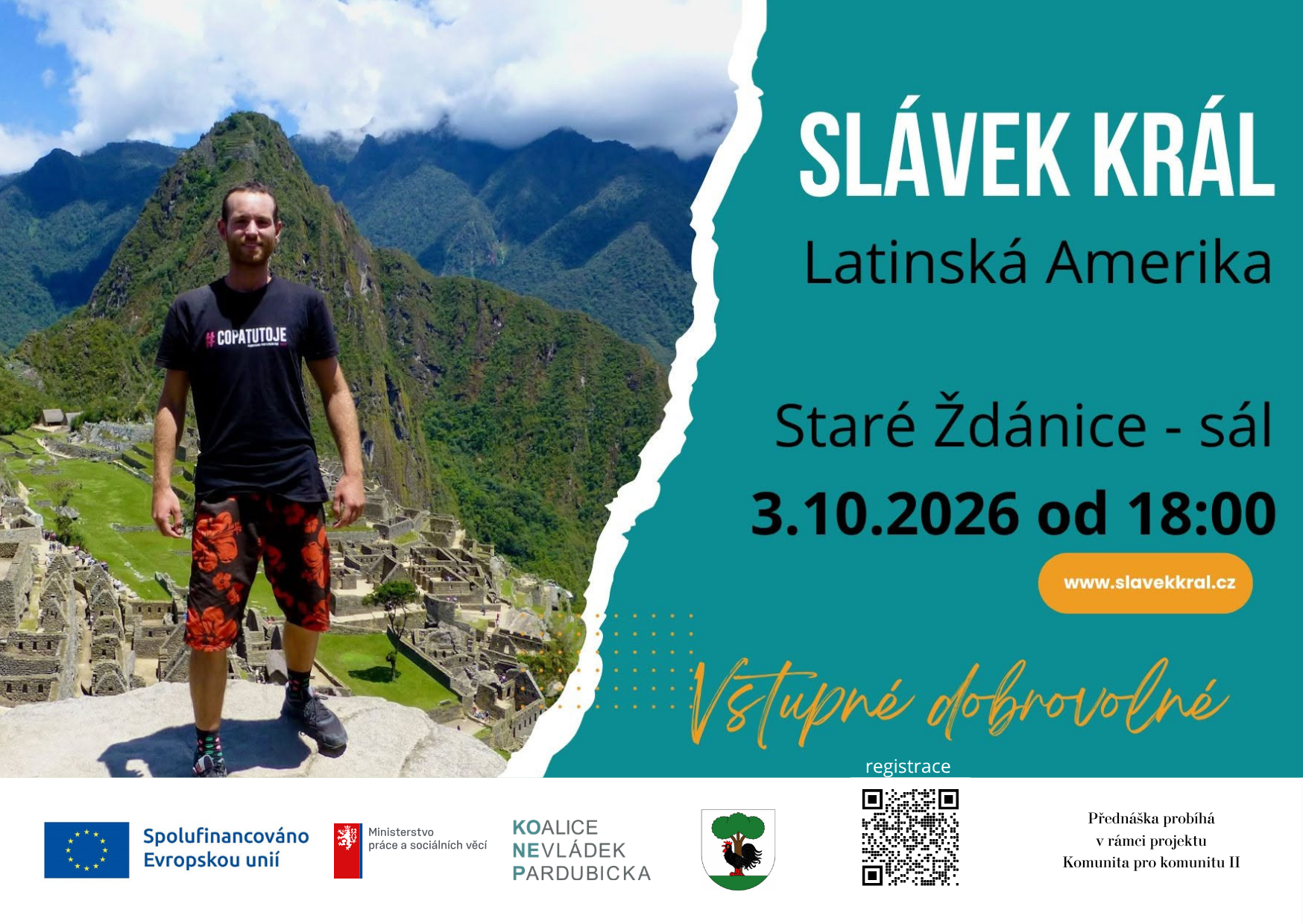 Komunita pro komunitu II: Slávek Král ve Starých Ždánicích o Latinské Americe stopem