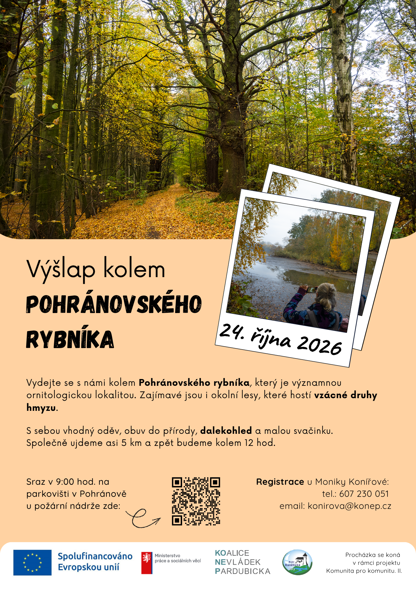 Komunita pro komunitu II: Podzimní vycházka k Pohránovskému rybníku